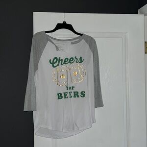 “Cheers for beers” baseball tee